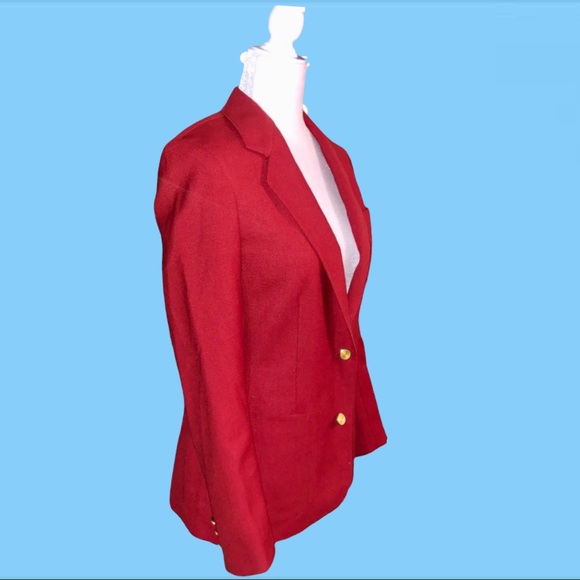 Vintage Deep Red Breckinridge Blazer - Picture 3 of 7
